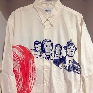 Pop Artist Kenny Scharf 1992 for Bohemian shirts. COLLECTORS Super RARE!